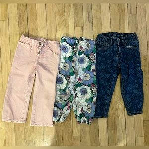 GAP 4T Girls Pants 3 Pairs